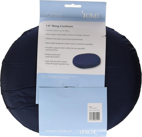 DMI Seat Cushion Donut Pillow and Chair Pillow for Tailbone Pain Relief, Hemorrhoids, Prostate, Pregnancy, Post Natal, Pressure Relief and Surgery...